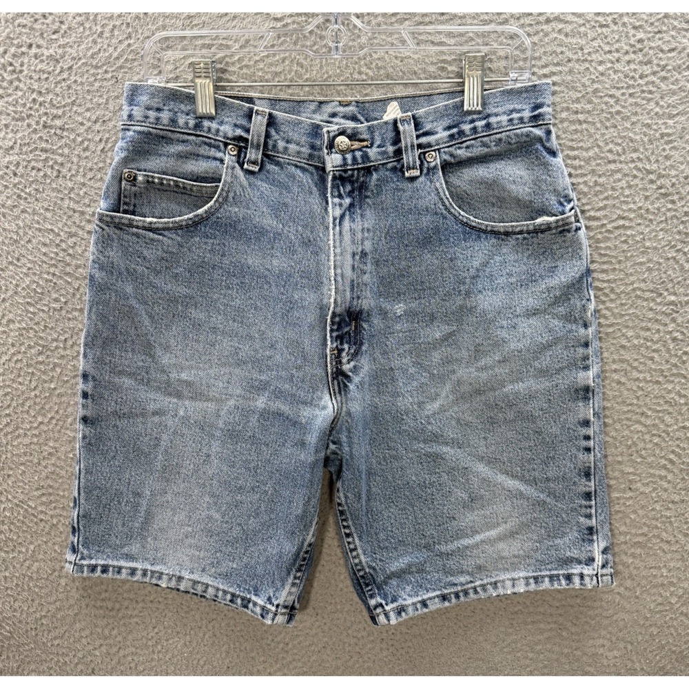 Vintage Faded Glory Shorts Mens 32 Blue Denim Jorts Workwear Grunge Skater Y2K